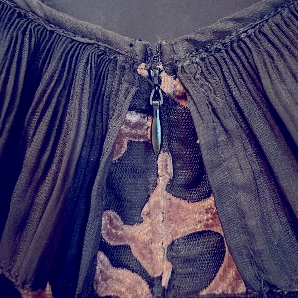 STEVIE MAY ASOS Velvet Applique Mesh Mini Dress - Picture 12 of 13